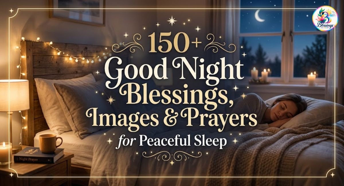 Good Night Blessings, Images & Prayers for Peaceful Sleep