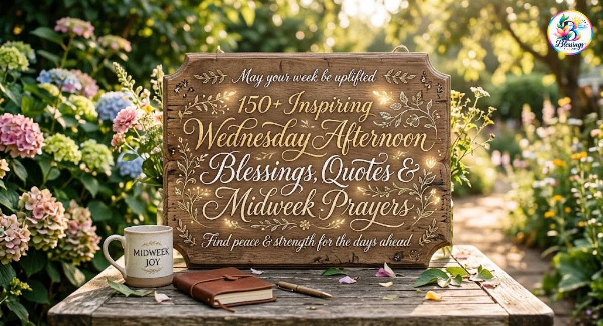 Inspiring Wednesday Afternoon Blessings, Quotes & Midweek Prayers