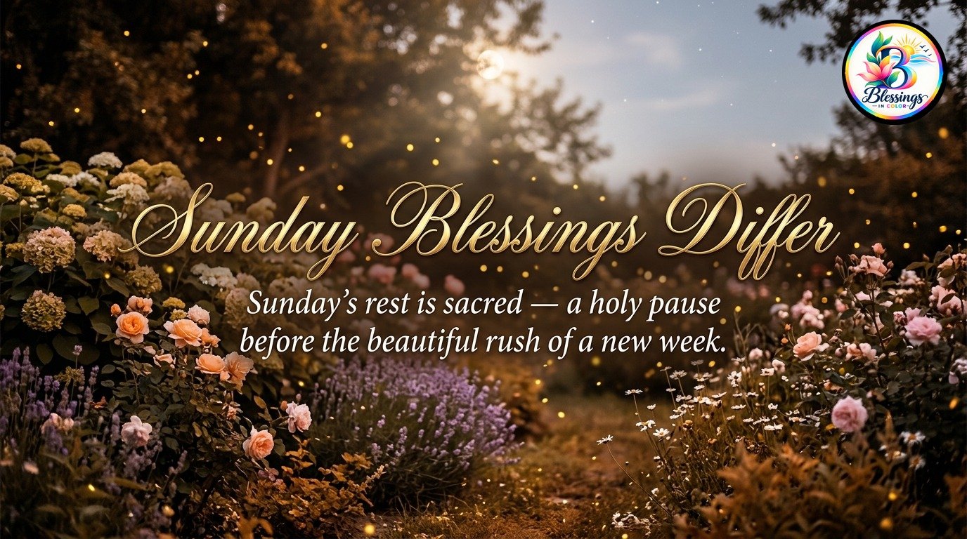 why-sunday-blessings-differ-from-the-rest-of-the-week